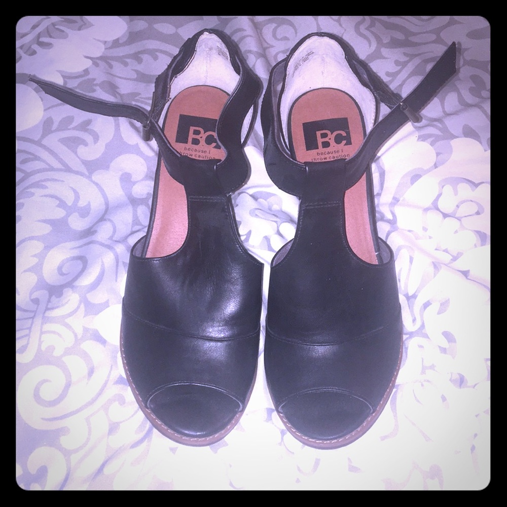 Black heel Sandles NWOT